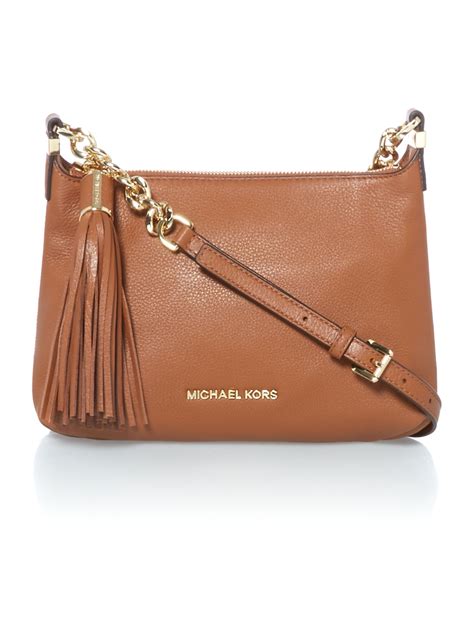 michael kors crossbody brown|michael kors brown suede purse.